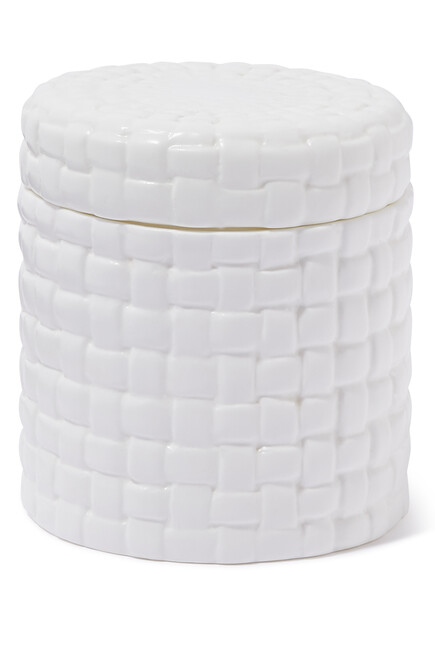 The Mandarin Bone White China Box With Cover